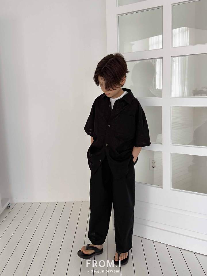 From I - Korean Children Fashion - #designkidswear - Paisley Burnout Shirt - 5