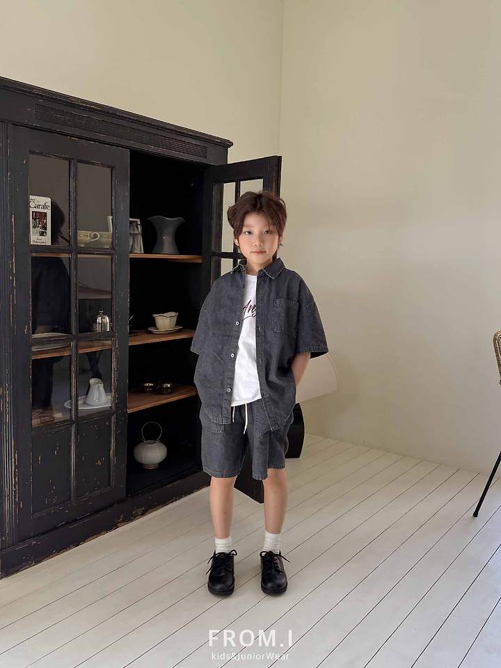 From I - Korean Children Fashion - #designkidswear - Over Denim Shirt - 10