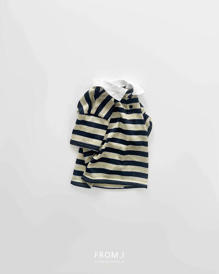 From I - Korean Children Fashion - #designkidswear - Neo Collar Short Sleeve Tee - 3