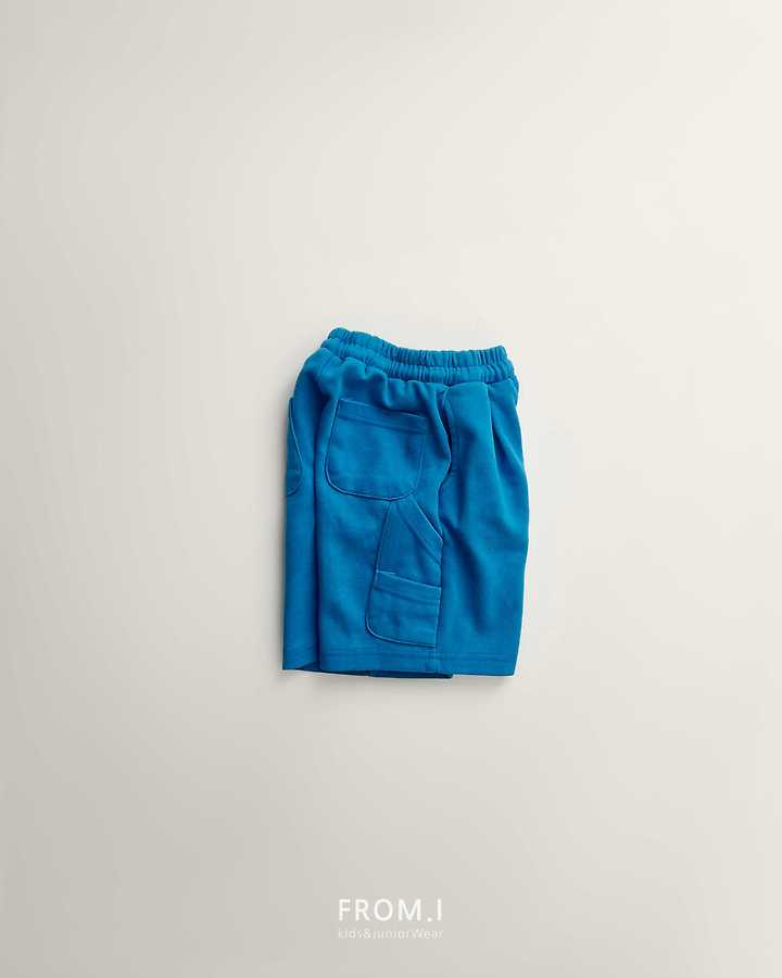 From I - Korean Children Fashion - #discoveringself - Carpenter Bermuda Sweat Pants - 10