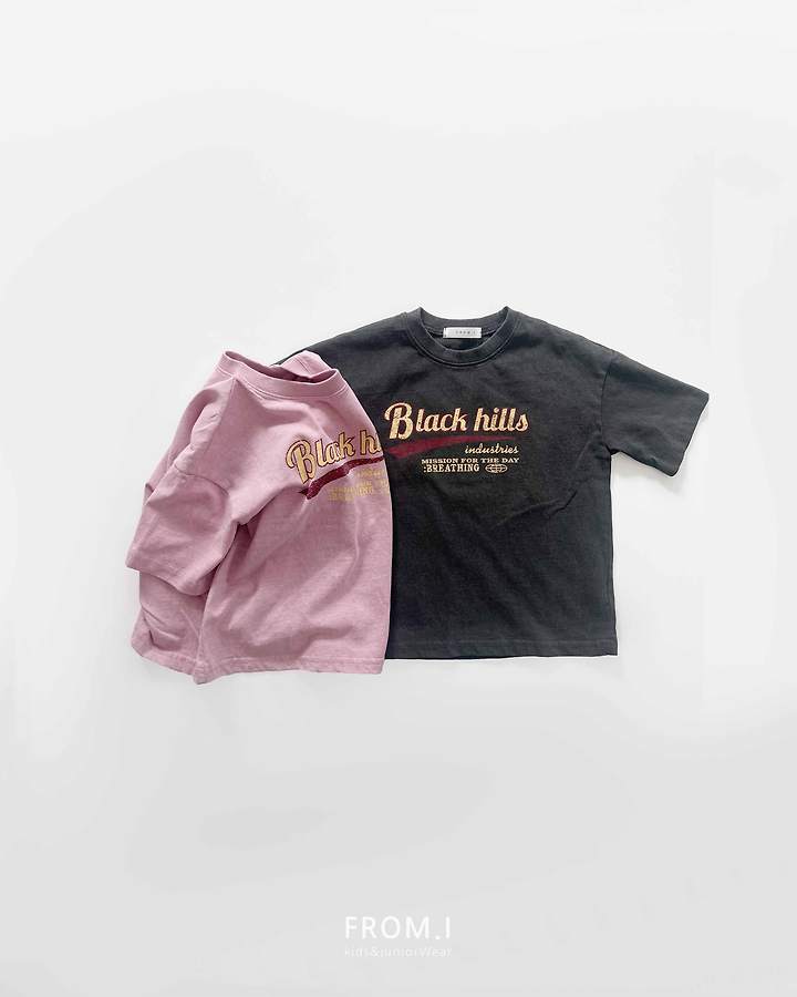 From I - Korean Children Fashion - #discoveringself - Black Hill Tee