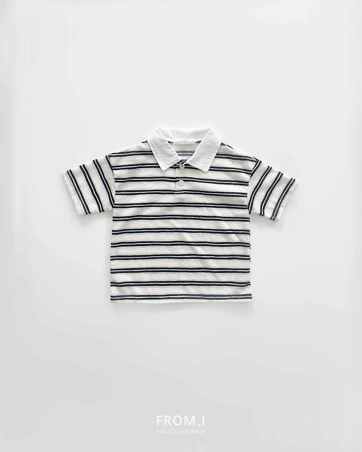 From I - Korean Children Fashion - #designkidswear - Neo Collar Short Sleeve Tee - 4