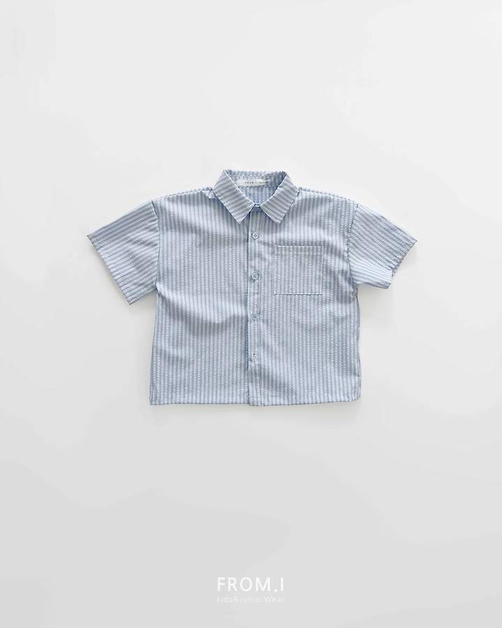 From I - Korean Children Fashion - #fashionkids - Seersucker Shirt - 3