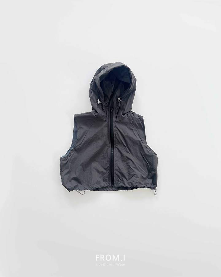 From I - Korean Children Fashion - #fashionkids - Nylon Hood Vest Jacket - 3