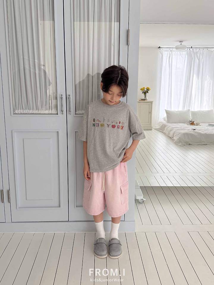 From I - Korean Children Fashion - #kidsshorts - New York Tee - 7