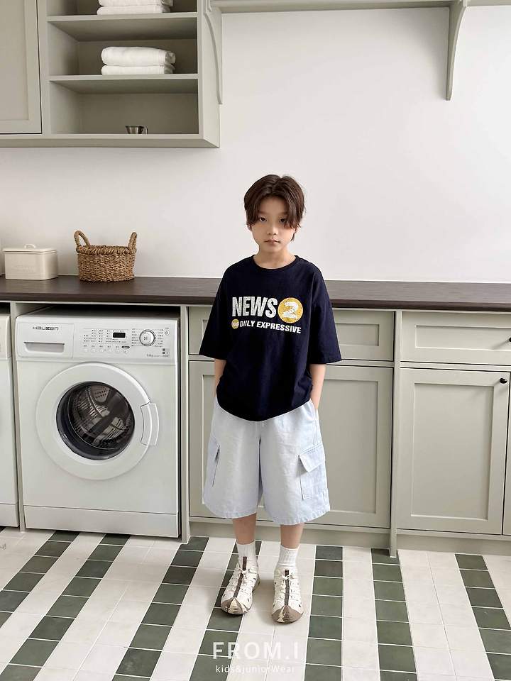 From I - Korean Children Fashion - #kidsshorts - News Tee - 6