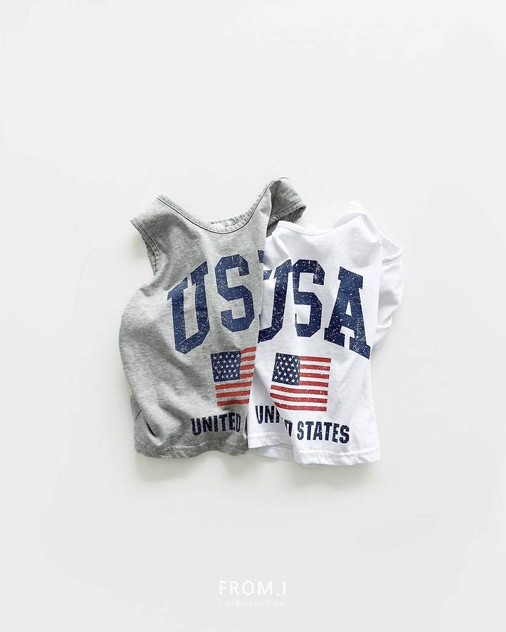 From I - Korean Children Fashion - #fashionkids - USA Sleeveless - 4