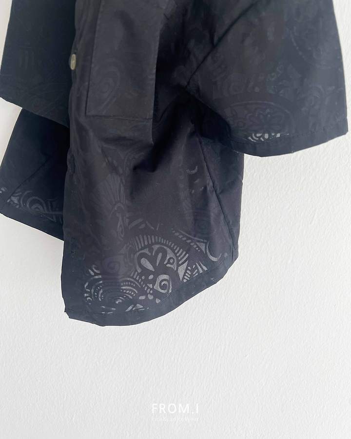From I - Korean Children Fashion - #kidsshorts - Paisley Burnout Shirt - 8