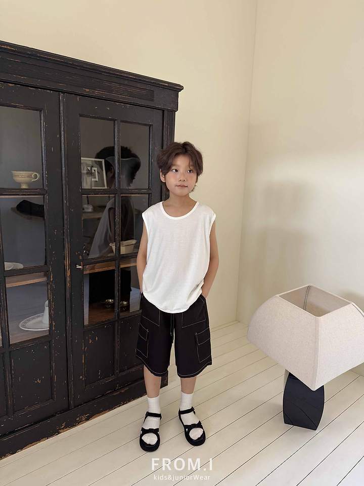 From I - Korean Children Fashion - #kidsshorts - Stitch Cargo Pants - 10