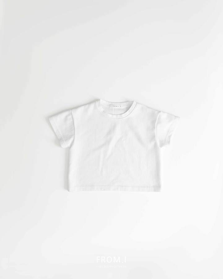 From I - Korean Children Fashion - #kidsshorts - Semi Crop Tee - 4