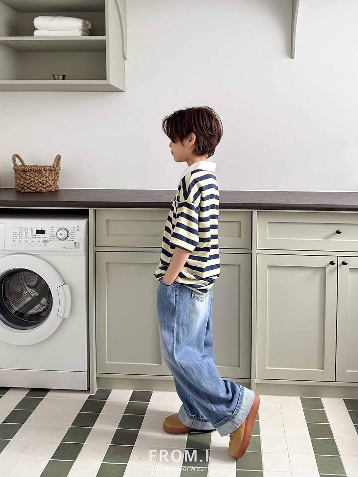From I - Korean Children Fashion - #kidsstore - Neo Collar Short Sleeve Tee - 7
