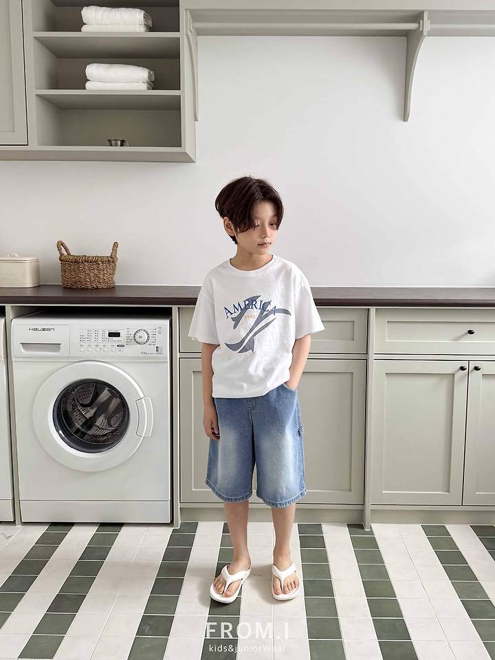 From I - Korean Children Fashion - #kidzfashiontrend - America Tee - 8