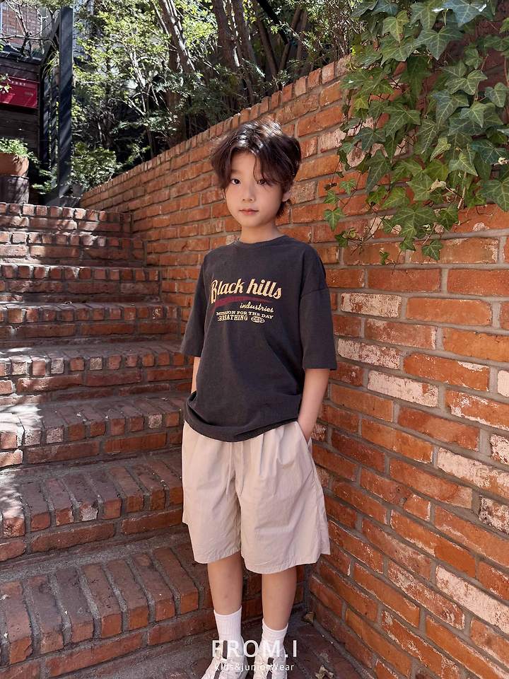 From I - Korean Children Fashion - #kidzfashiontrend - Black Hill Tee - 5