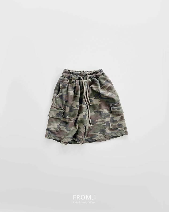 From I - Korean Children Fashion - #kidsstore - Camo Half Pants - 4