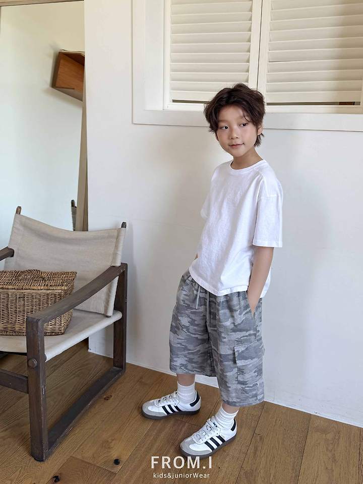 From I - Korean Children Fashion - #littlefashionista - Camo Half Pants - 6