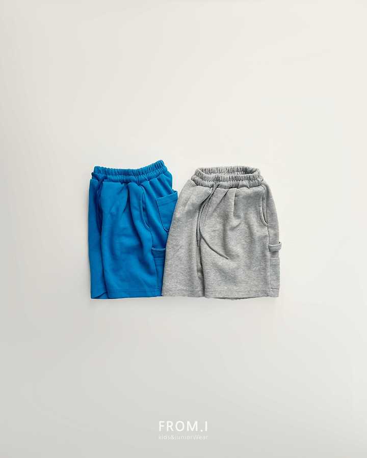 From I - Korean Children Fashion - #magicofchildhood - Carpenter Bermuda Sweat Pants - 3