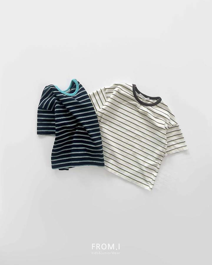 From I - Korean Children Fashion - #magicofchildhood - Apple Striped Tee - 3