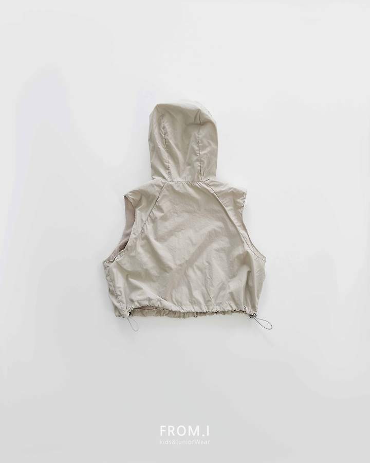 From I - Korean Children Fashion - #magicofchildhood - Nylon Hood Vest Jacket - 9