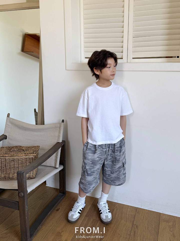 From I - Korean Children Fashion - #magicofchildhood - Camo Half Pants - 7