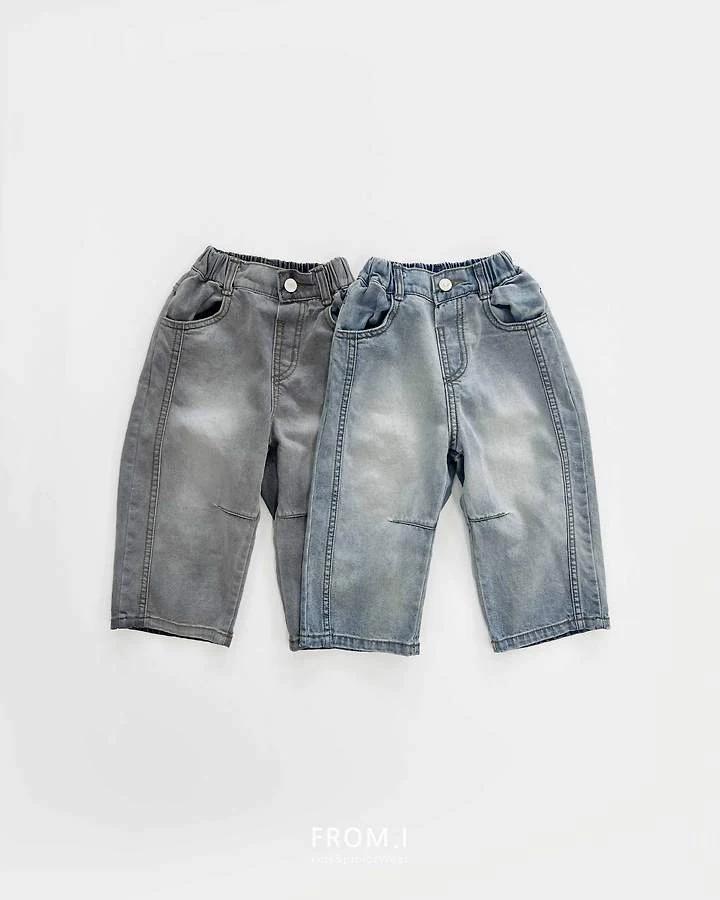 From I - Korean Children Fashion - #minifashionista - Dart Denim Pants - 3