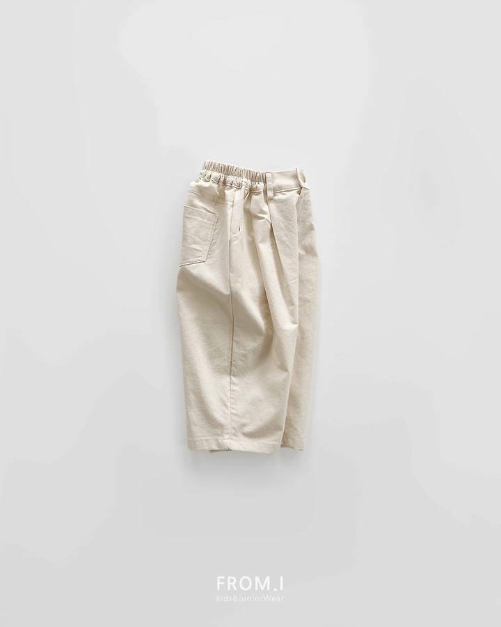From I - Korean Children Fashion - #prettylittlegirls - Cotton Slub Pants - 9