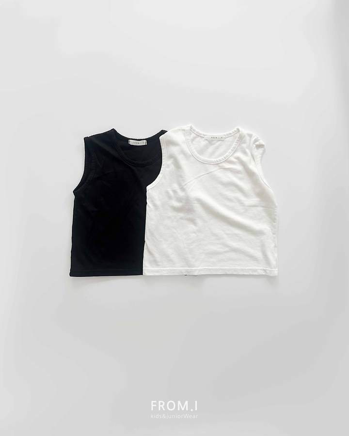 From I - Korean Children Fashion - #prettylittlegirls - Round Over Sleeveless