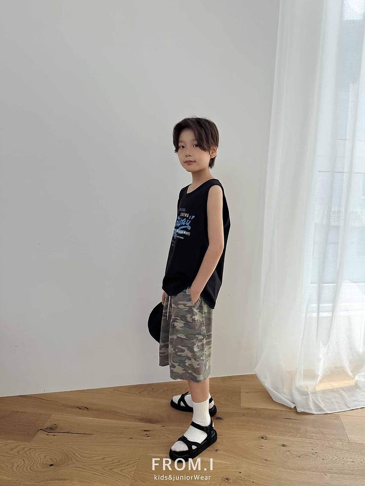 From I - Korean Children Fashion - #prettylittlegirls - Camo Half Pants - 9