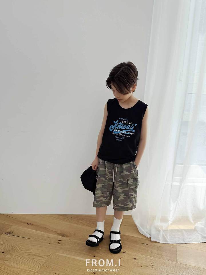 From I - Korean Children Fashion - #stylishchildhood - Camo Half Pants - 12