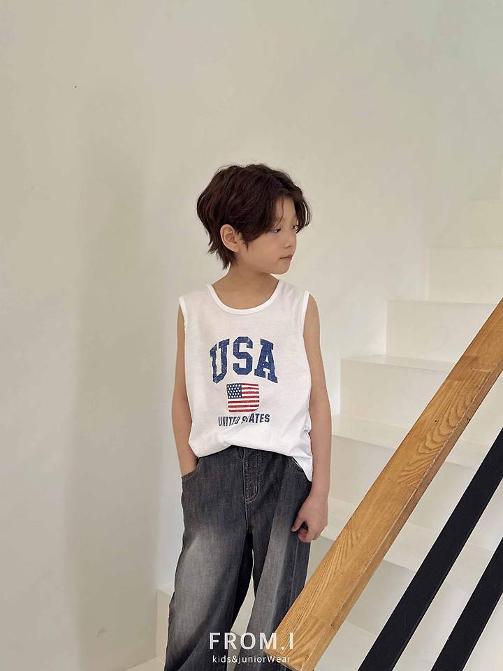 From I - Korean Children Fashion - #todddlerfashion - USA Sleeveless - 12