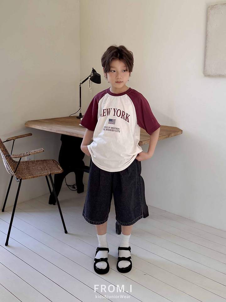 From I - Korean Children Fashion - #todddlerfashion - Color Block Raglan Tee - 10
