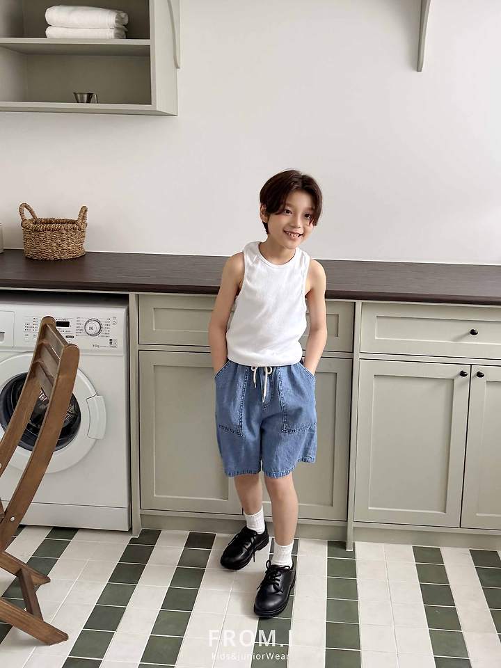 From I - Korean Children Fashion - #todddlerfashion - Fatigue Denim Pants - 5