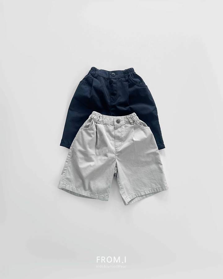 From I - Korean Children Fashion - #todddlerfashion - Cotton Bermuda Pants