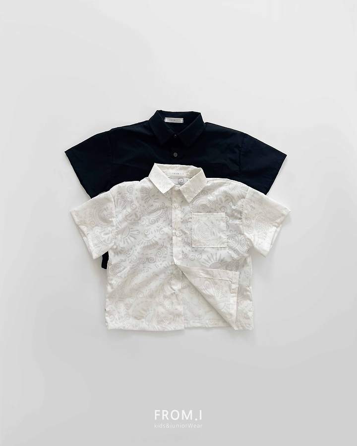 From I - Korean Children Fashion - #toddlerclothing - Paisley Burnout Shirt