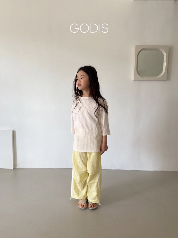 Godis - Korean Children Fashion - #Kfashion4kids - Dot Embroidered Tee - 8