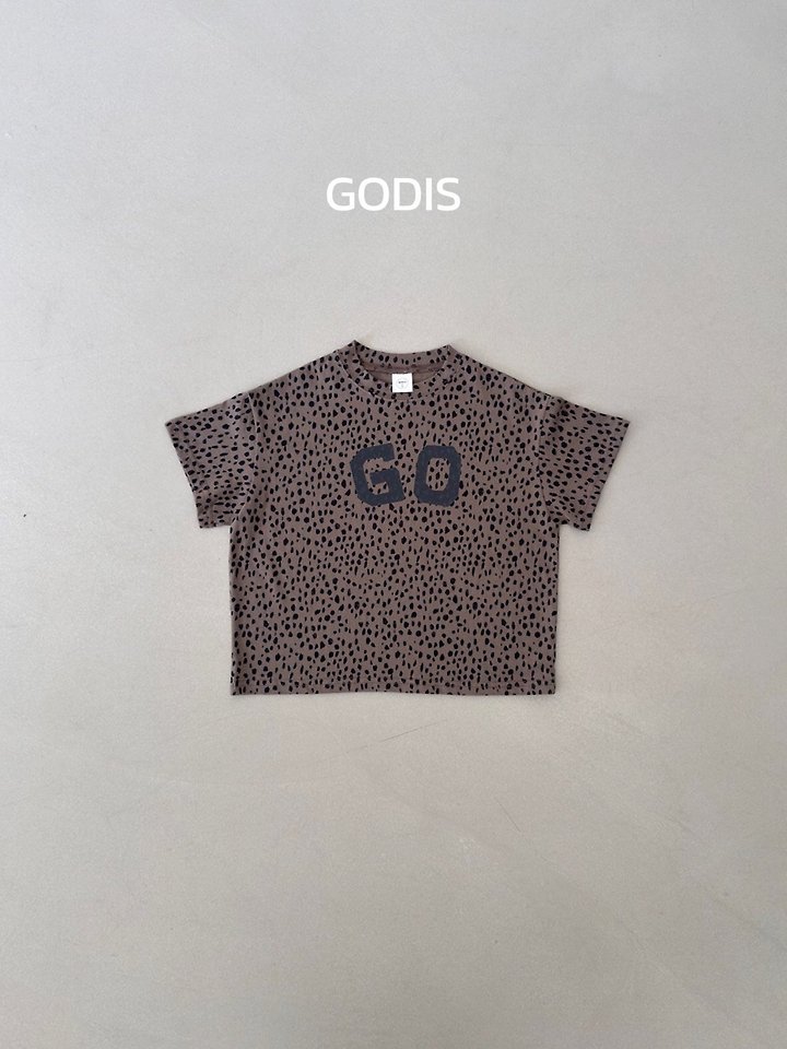 Godis - Korean Children Fashion - #Kfashion4kids - Leopard Print GO Tee - 6
