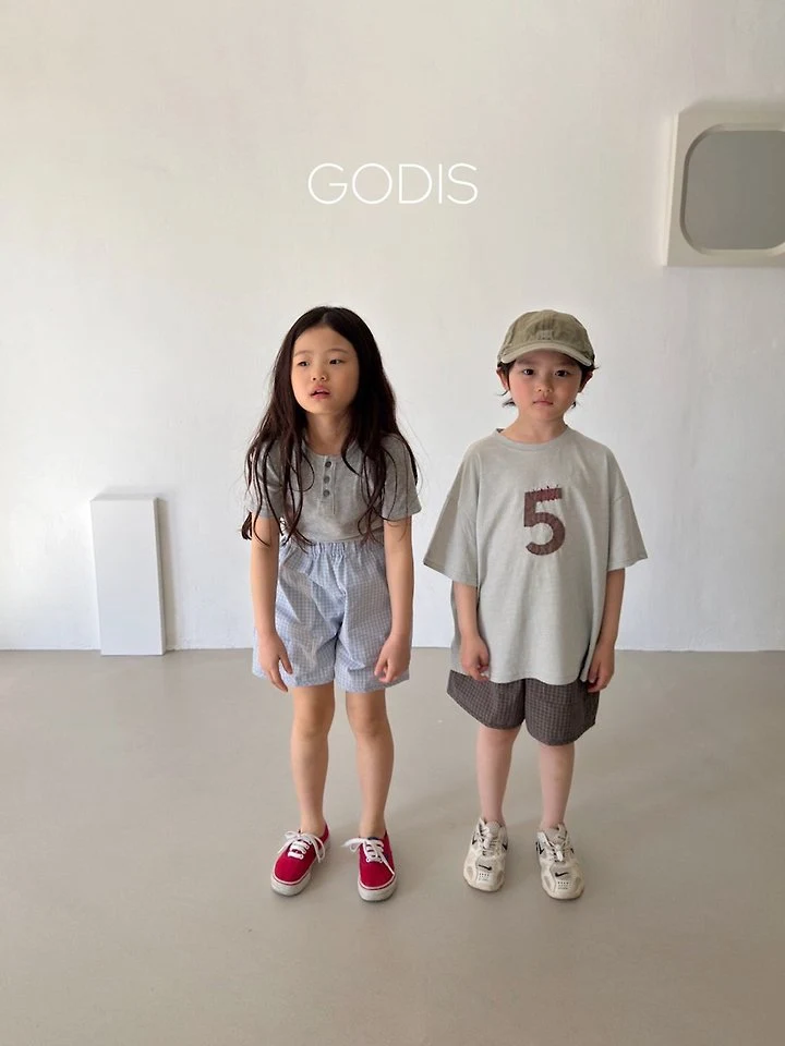 Godis - Korean Children Fashion - #childofig - Check Shorts - 10
