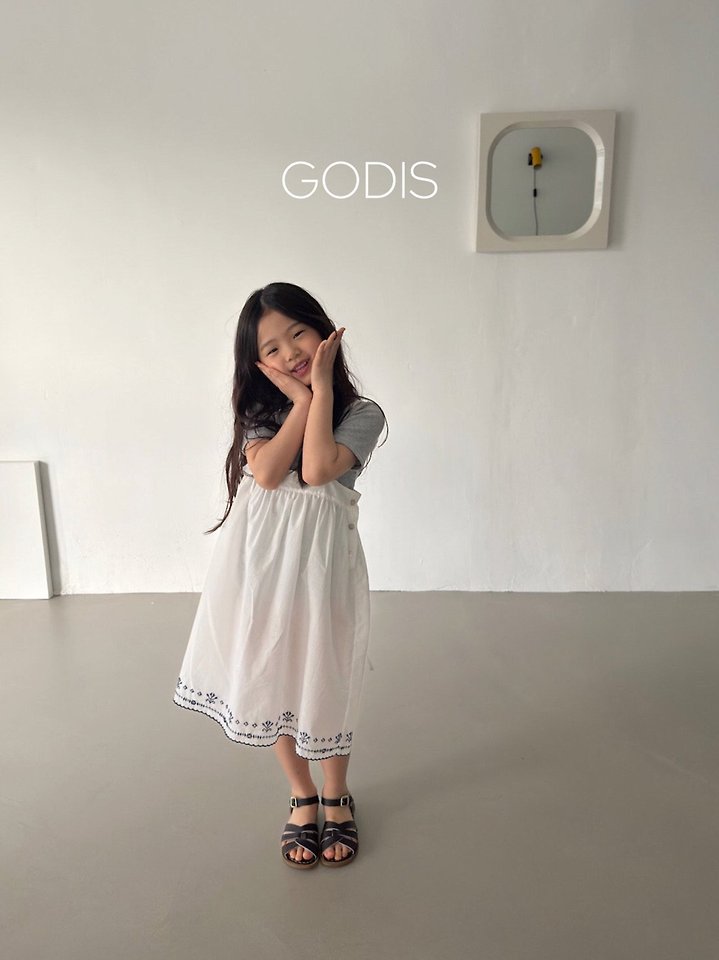 Godis - Korean Children Fashion - #childofig - Clean Embroidered One-piece - 9