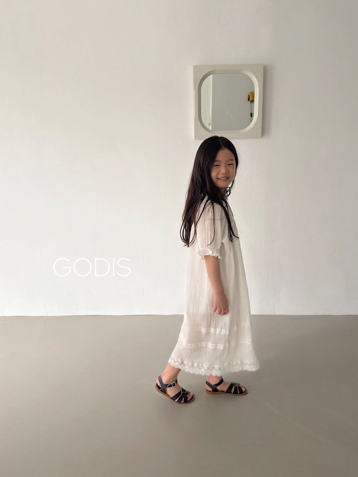 Godis - Korean Children Fashion - #childrensboutique - Yoru Lace One-piece - 5