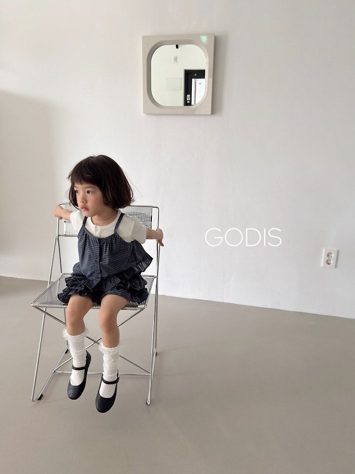 Godis - Korean Children Fashion - #childrensboutique - Check Sleeveless Blouse - 8