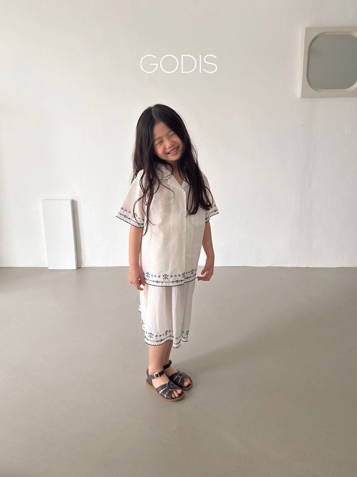 Godis - Korean Children Fashion - #designkidswear - Clean Embroidered Shirt - 10