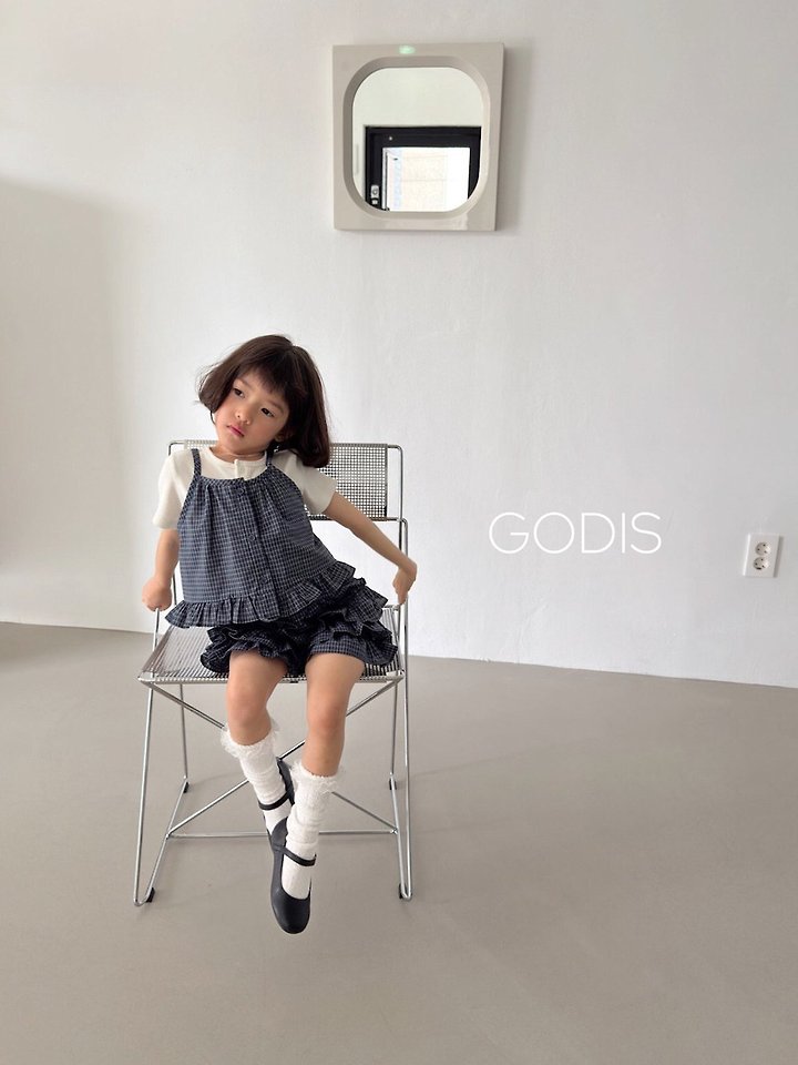 Godis - Korean Children Fashion - #designkidswear - Check Sleeveless Blouse - 9