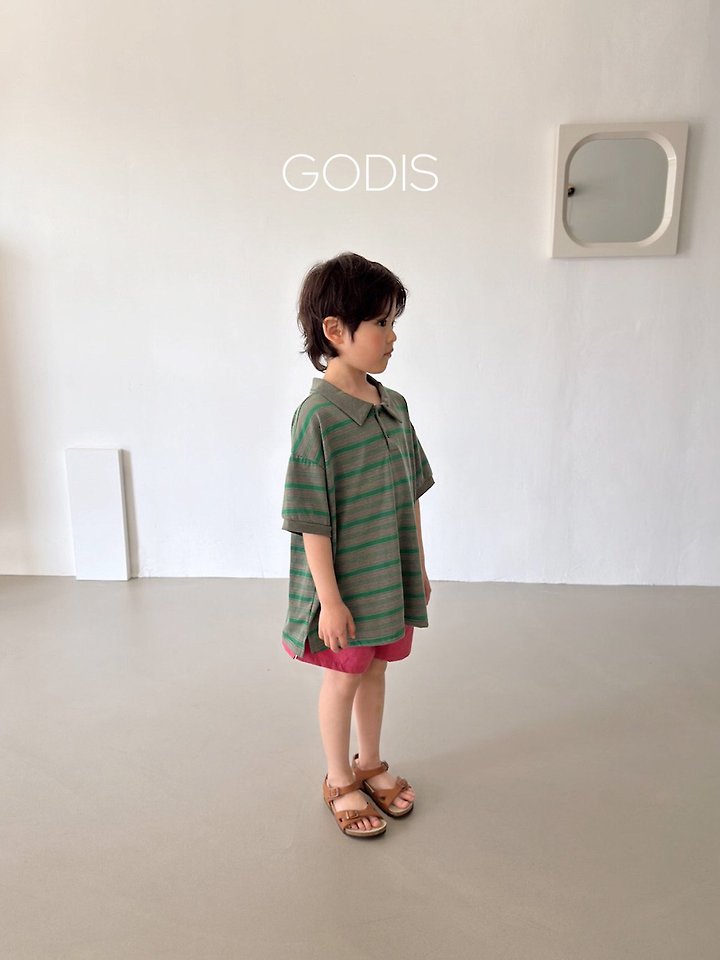 Godis - Korean Children Fashion - #discoveringself - Retro Collar Tee - 10