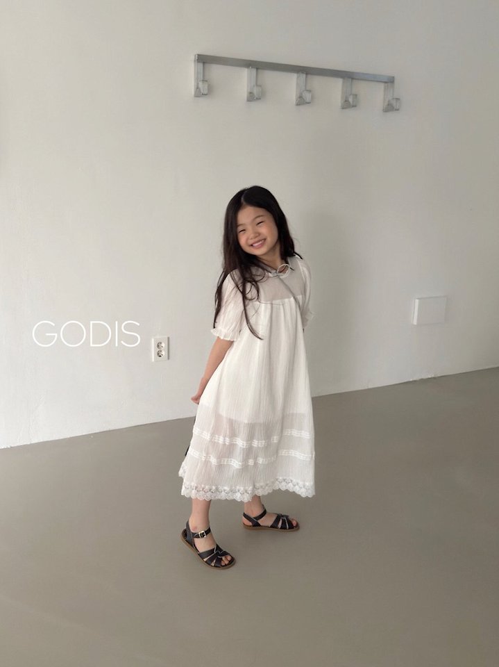 Godis - Korean Children Fashion - #discoveringself - Yoru Lace One-piece - 7