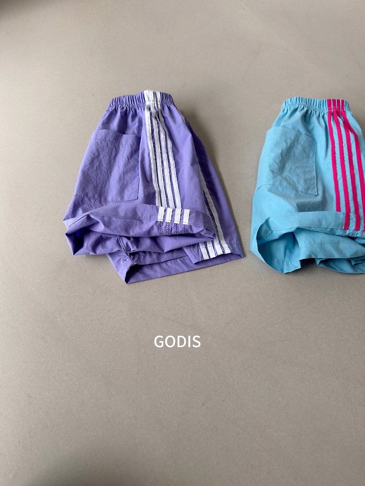 Godis - Korean Children Fashion - #fashionkids - 4-Line Track Shorts - 6