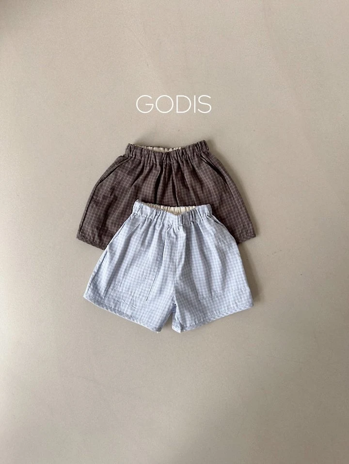 Godis - Korean Children Fashion - #fashionkids - Check Shorts