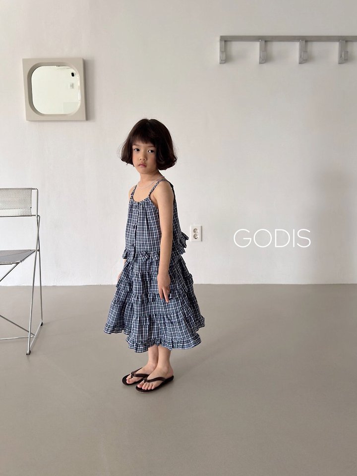 Godis - Korean Children Fashion - #fashionkids - Check Sleeveless Blouse - 11