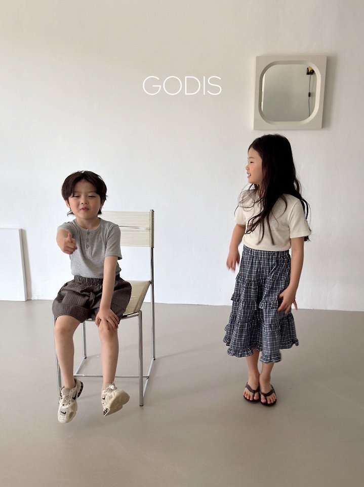 Godis - Korean Children Fashion - #discoveringself - Ribbed Button Top - 4