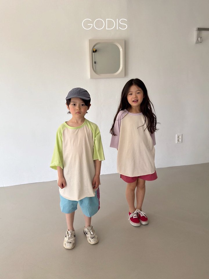 Godis - Korean Children Fashion - #fashionkids - Long Raglan Tee - 4