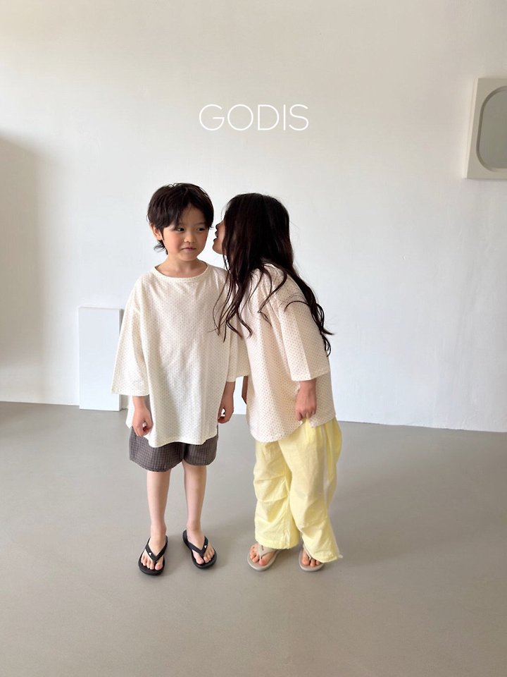 Godis - Korean Children Fashion - #kidsstore - Dot Embroidered Tee - 6