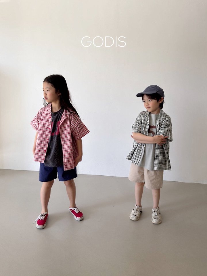 Godis - Korean Children Fashion - #kidsshorts - Check Shirt - 4